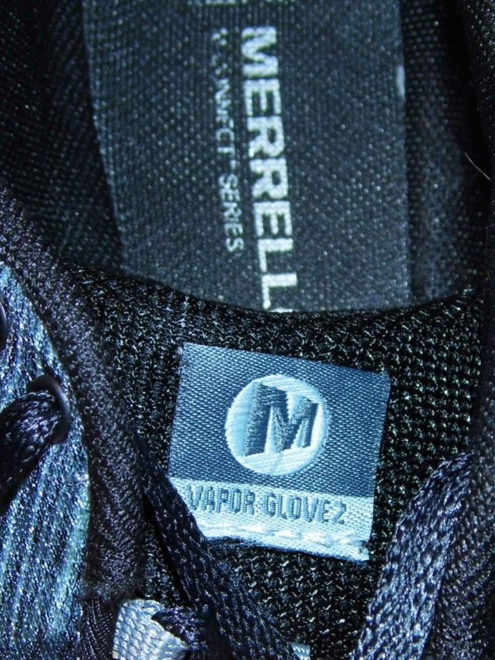 MERRELL Vapor Glove 2 Black/Castle Rock Barefoot Sneakers Womens Size 8 - Picture 7 of 9